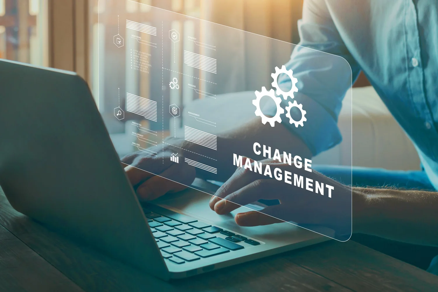 Change management strategy on digital interface