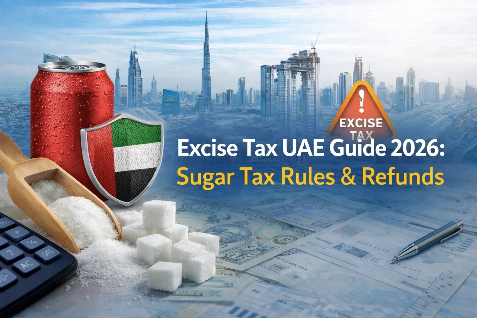 Excise Tax UAE Guide 2026: Sugar Tax Rules & Refunds