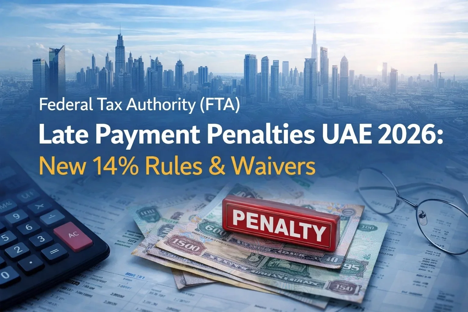 Federal Tax Authority (FTA) Late Payment Penalties UAE 2026: New 14% Rules & Waivers