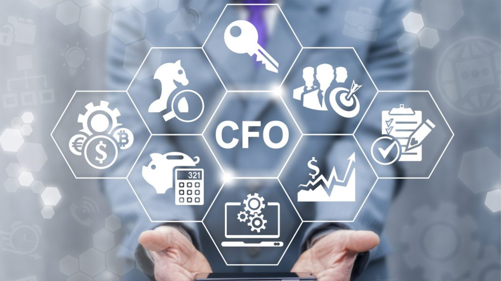 Fractional CFO digital dashboard concept